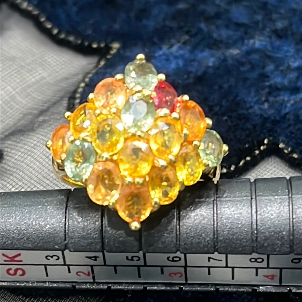 Genuine Sapphires 14KGP Ring